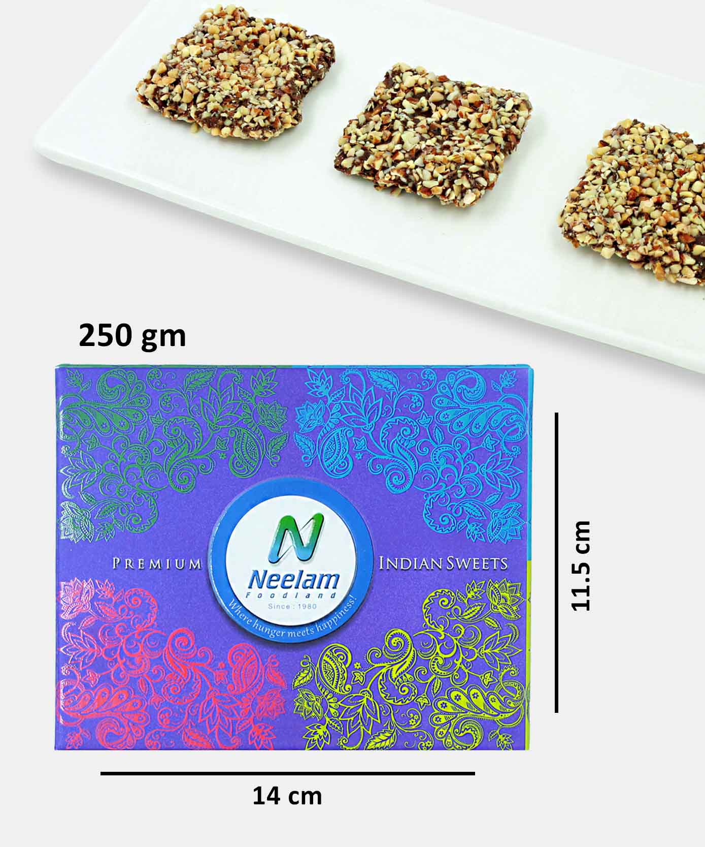 Almond Praline Caramel In Dark Chocolate Sweets 250 Gm