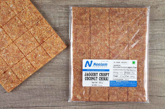 Jagerry Crispy Coconut Chikki Thin 200 Gm