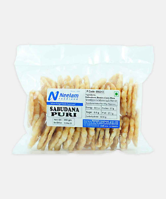 Sabudana Puri Plain 200 Gm