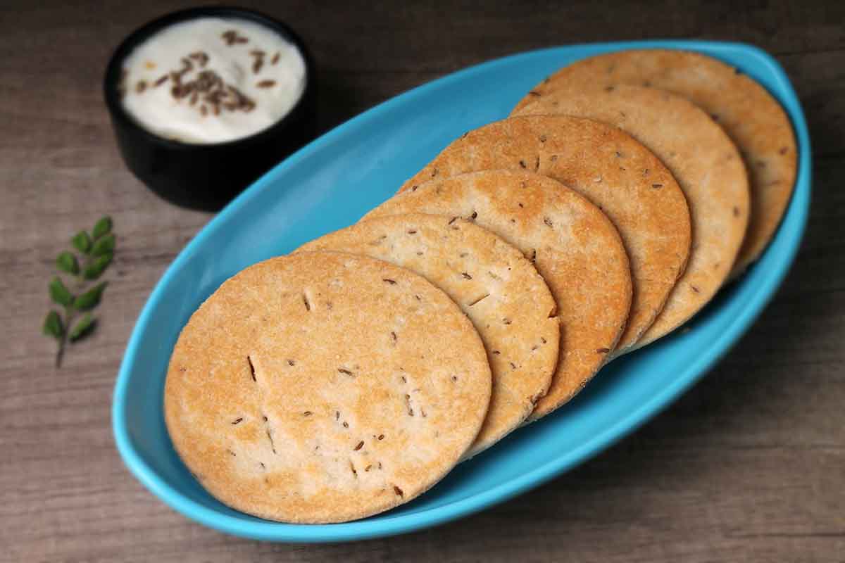 Gluten Free Jeera Ajwain Bhakri,