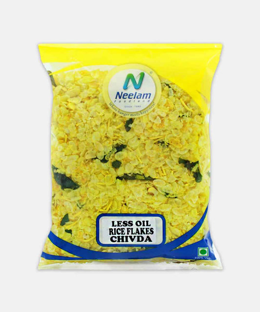 Less Oil Rice Flakes Yellow Chivda 200 Gm