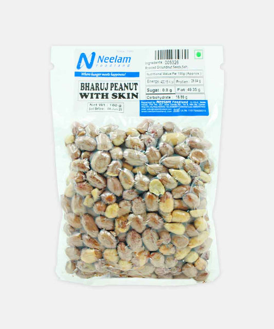 Bharuj Salted With Skin Peanuts 160 Gm