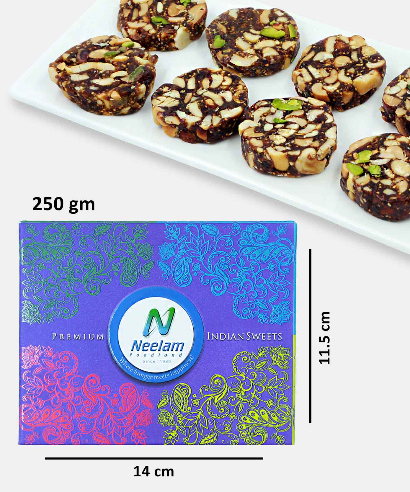 Anjeer Roll No Sugar Sweets 250 Gm