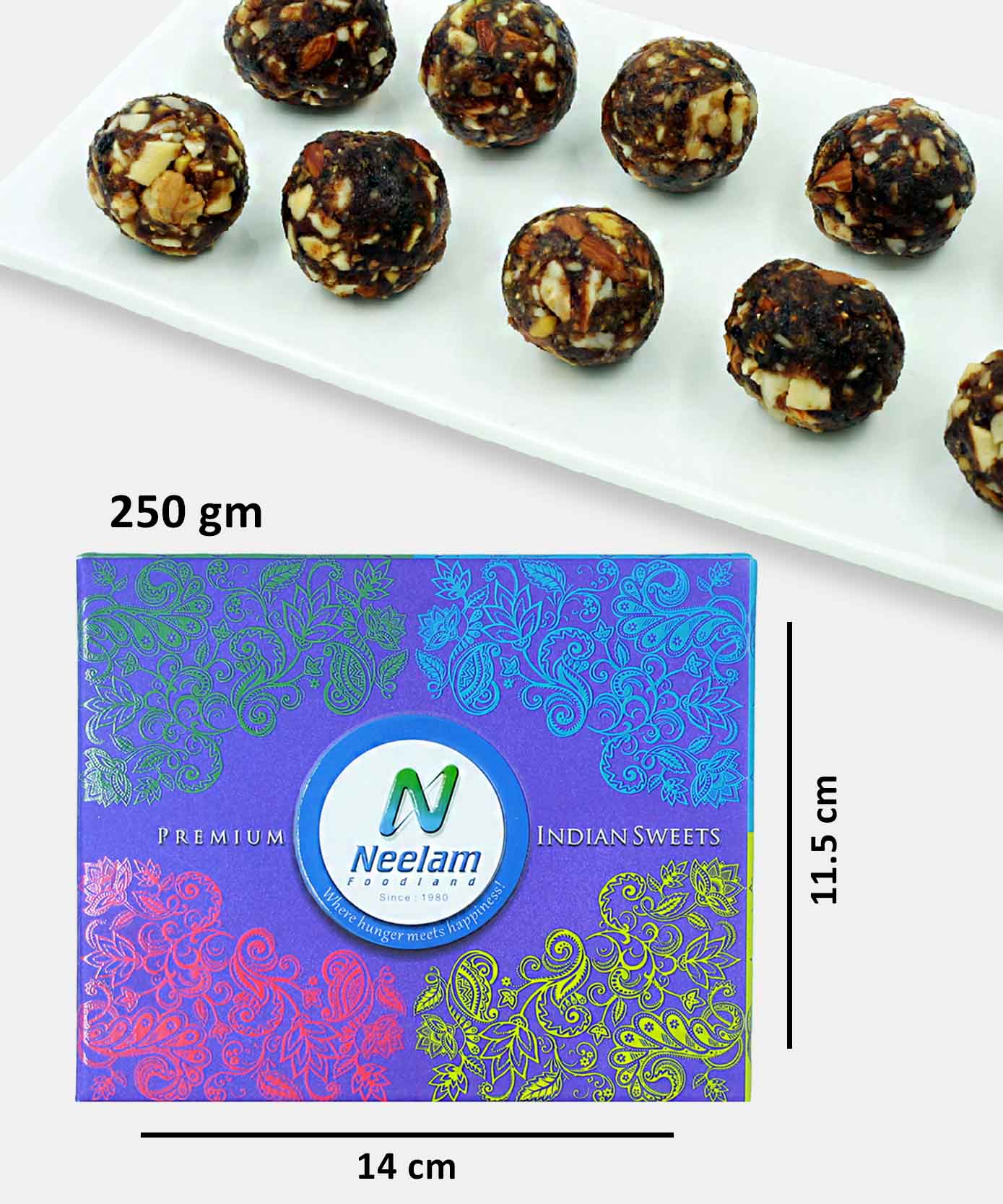 Dates & Dryfruit Laddu No Added Sugar Sweet 250 Gm