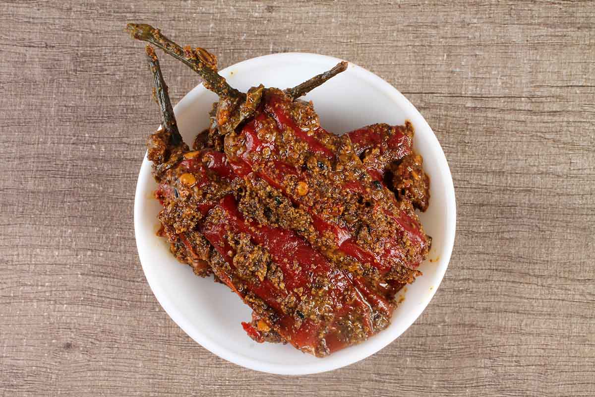 Oil Free Red Chilli Pickle 200 Gm