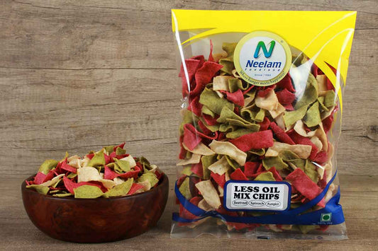 Less Oil Mix Chips Beetroot Spinach Pumpkin 200 Gm