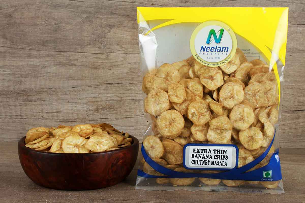 Extra Thin Banana Chips Chutney Masala 200 Gm