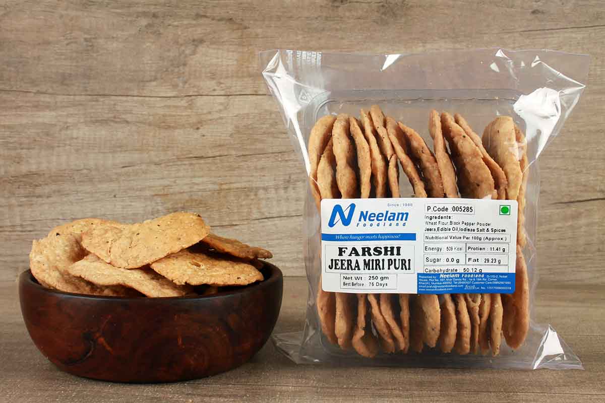 Farshi Jeera Miri Puri 250 Gm