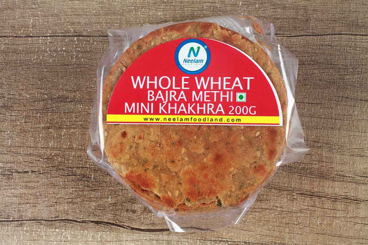 Whole Wheat Bajra Methi Khakhra Mini 200 Gm