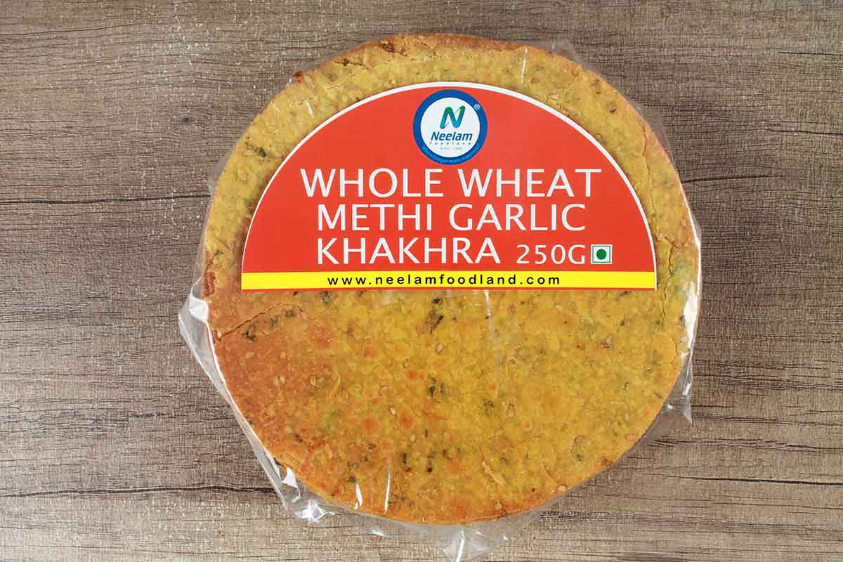 Whole Wheat Methi Garlic Khakhra 250 Gm