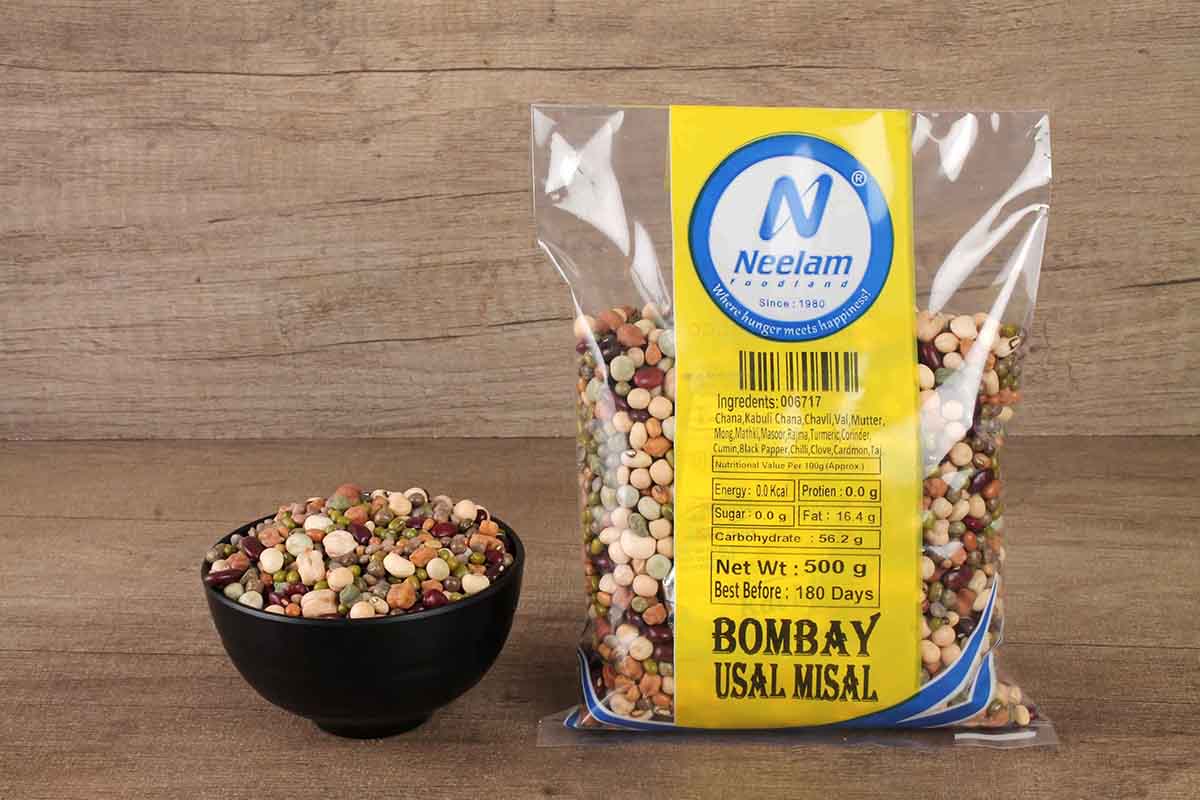 Bombay Usal Misal/Mixed Grain 500 Gm – Neelam Foodland India