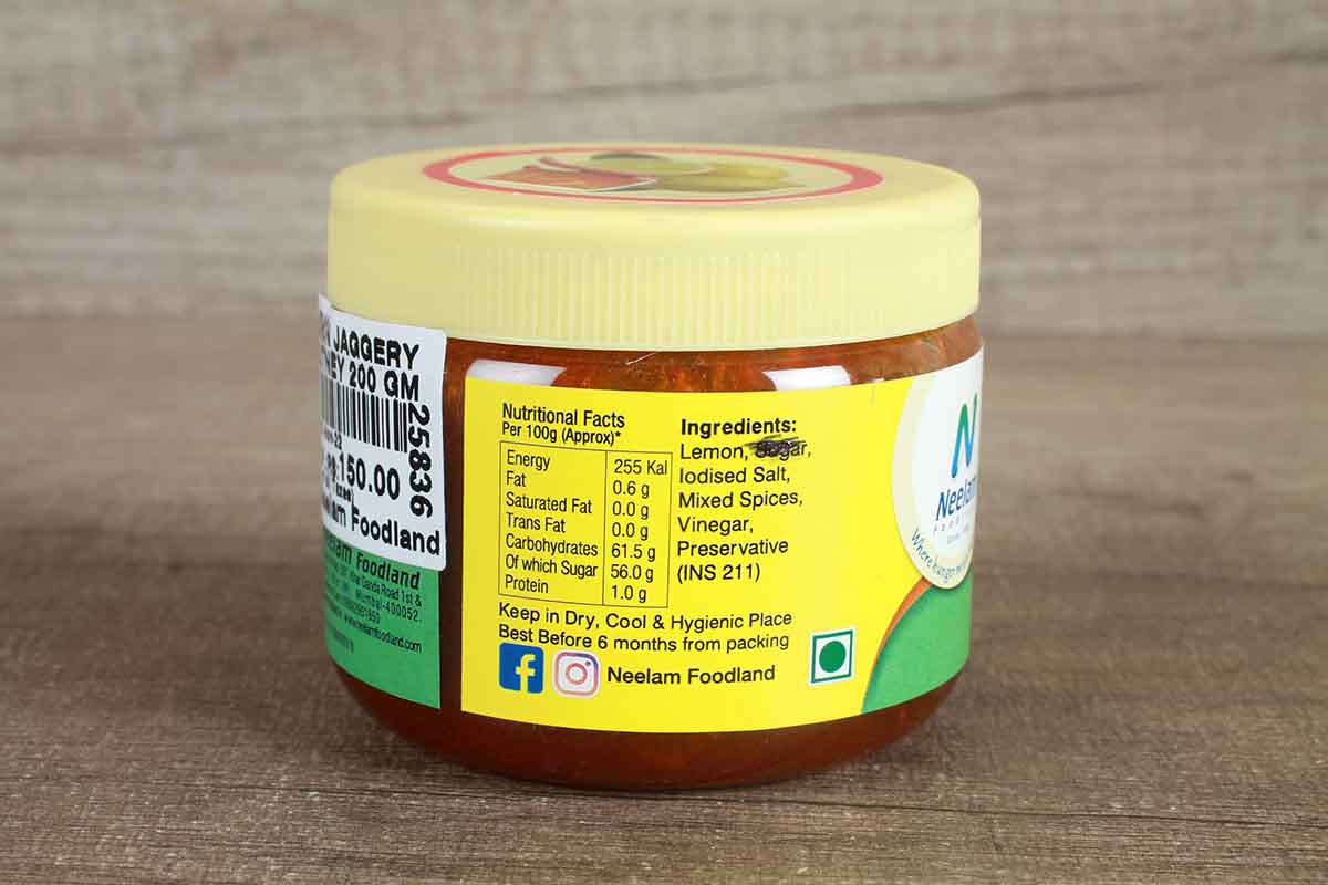 Lemon Jaggery Chutney 200 Gm