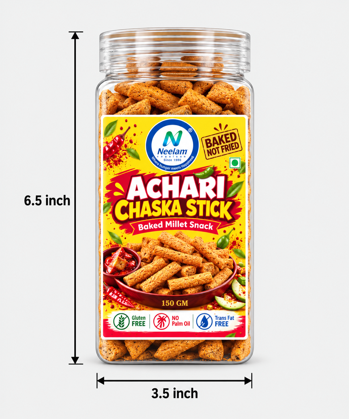 Achari Chaska Sticks 150 Gm
