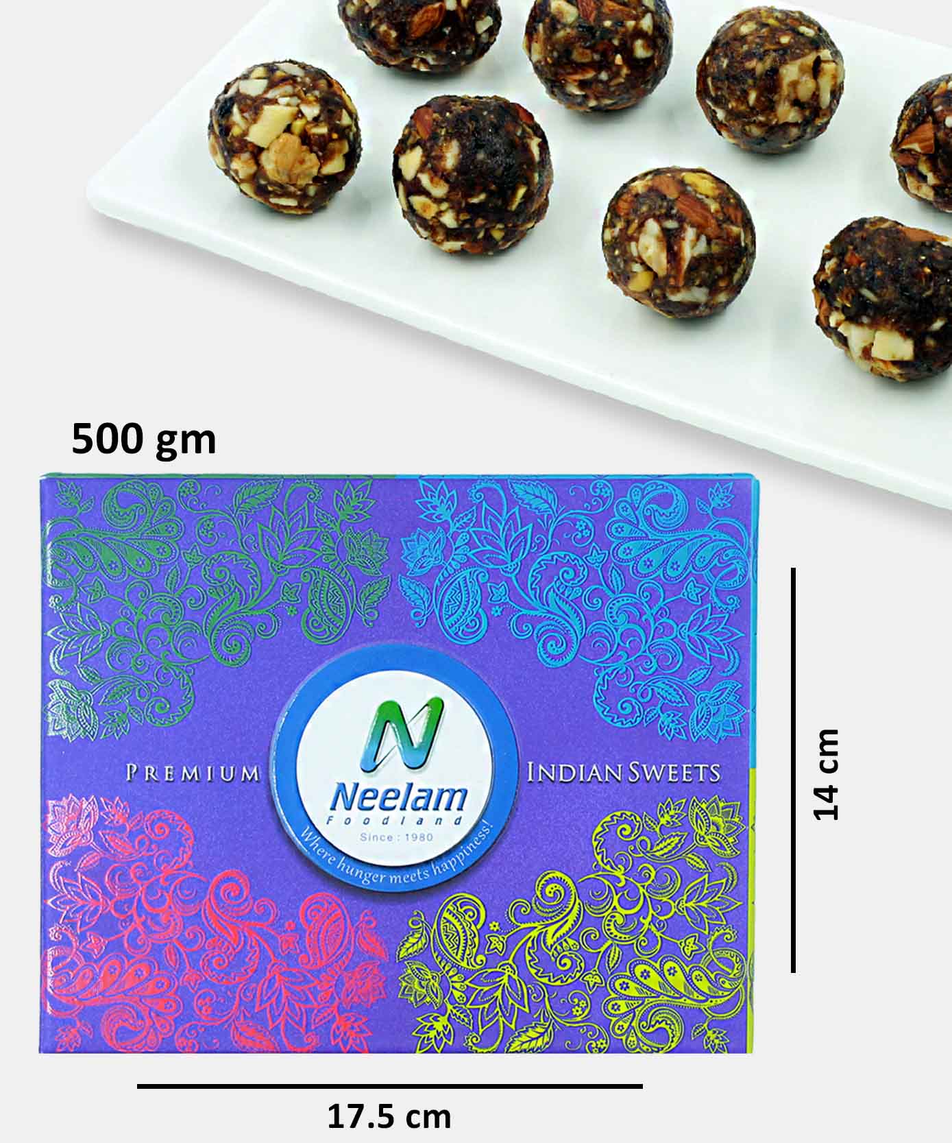 Dates & Dryfruit Laddu No Added Sugar Sweet 500 Gm