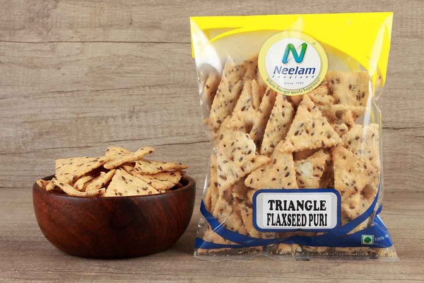 FLAXSEED TRIANGLE PURI 200 GM