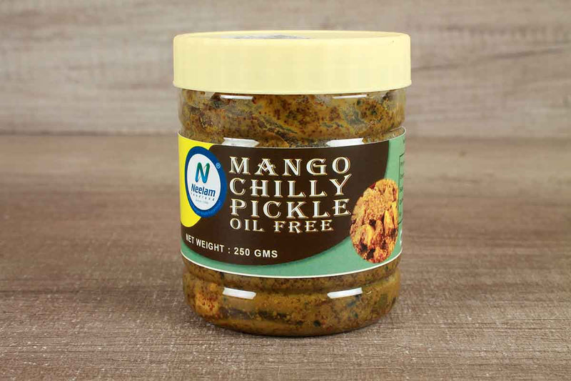 OIL FREE MANGO CHILLY PICKLE