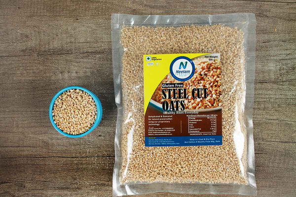 STEEL CUT OATS POUCH 500 GM