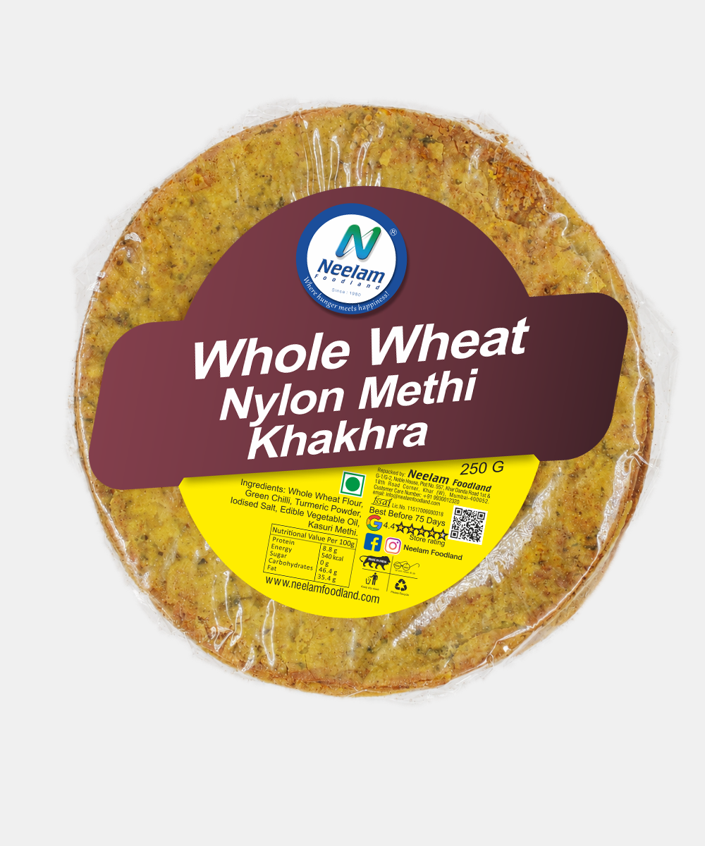 Whole Wheat Nylon Methi Khakhra 250 Gm