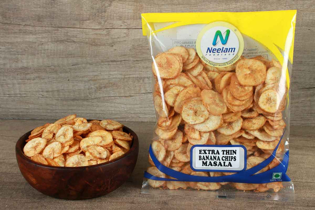 Buy Banana Chips Extra Thin Masala Online Neelam Foodland India