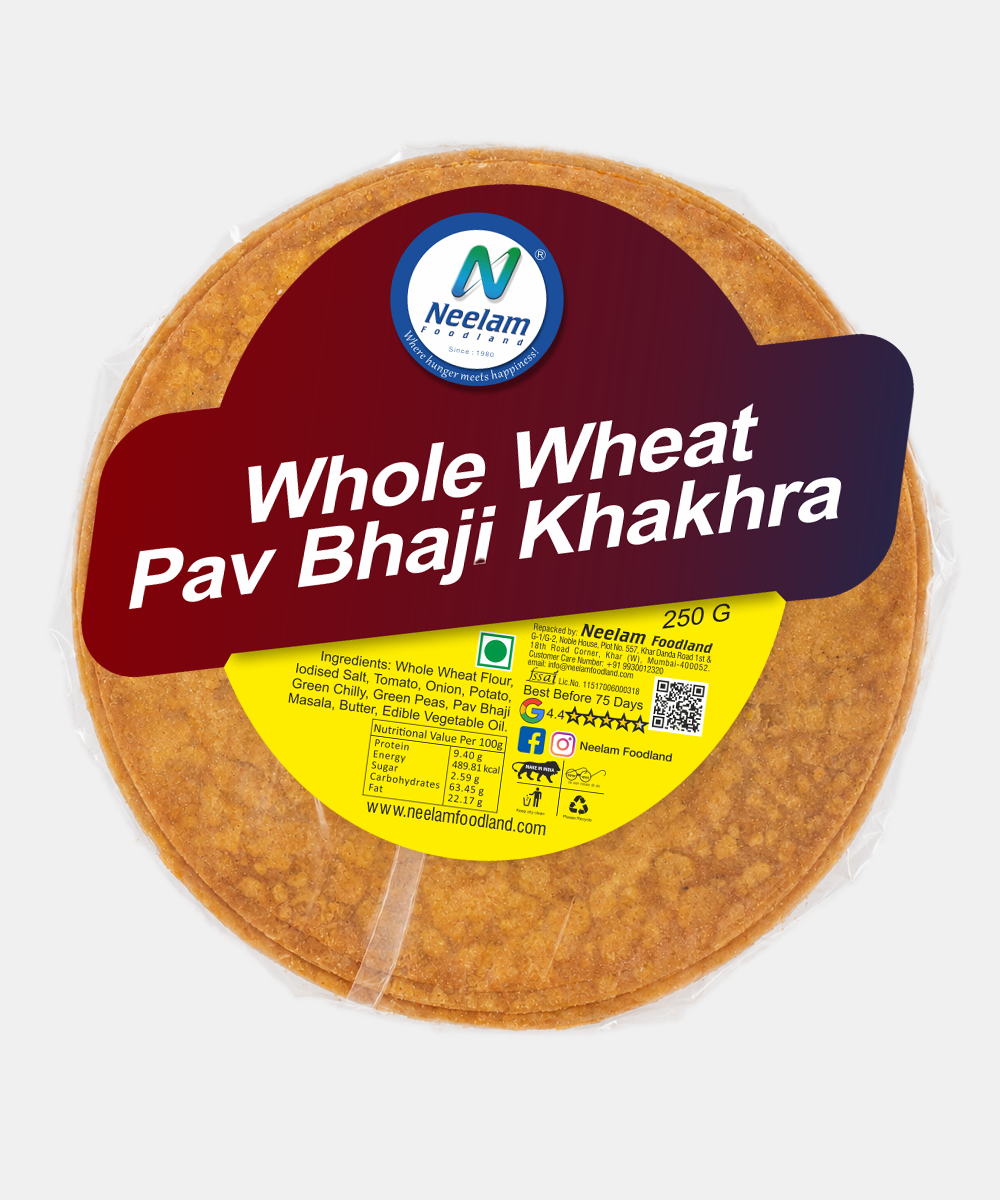 Whole Wheat Pav Bhaji Khakhra 250 Gm