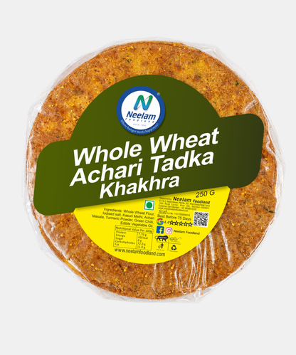 Whole Wheat Achari Tadka Khakhra 250 Gm