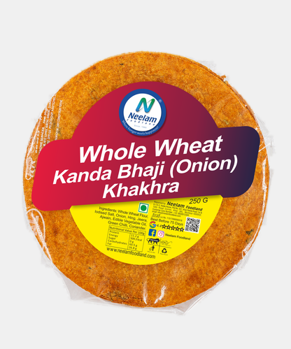 Whole Wheat Kanda Bhaji ( Onion ) Khakhra 250 Gm