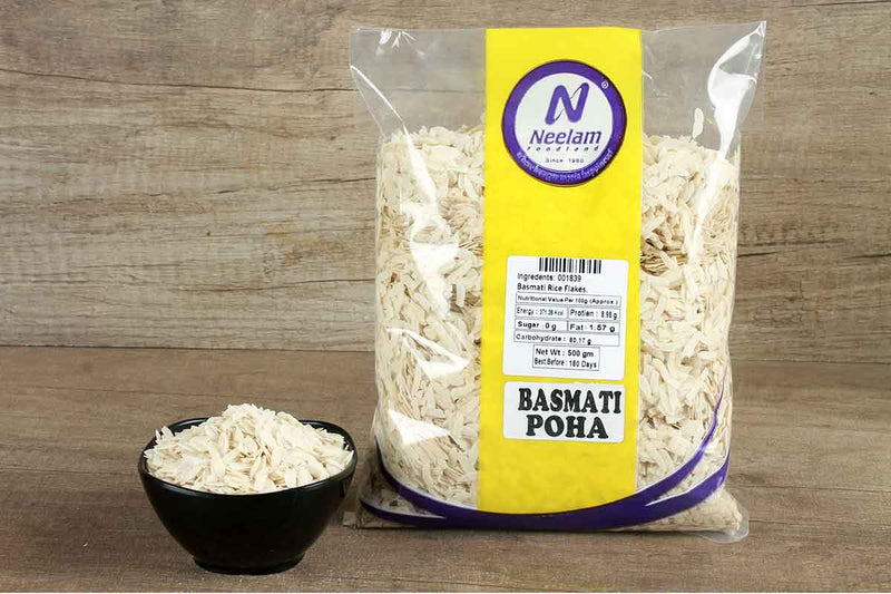 BASMATI POHA/FLATTENED RICE FLAKES 500 GM