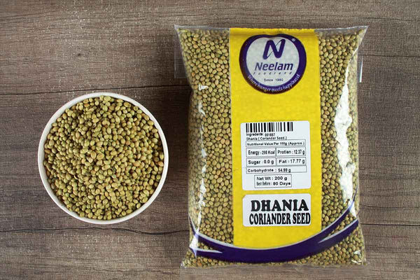 WHOLE CORIANDER/DHANIA SEEDS 200 GM