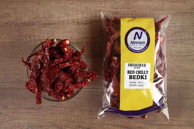 WHOLE RED CHILLY BEDKI 100 GM