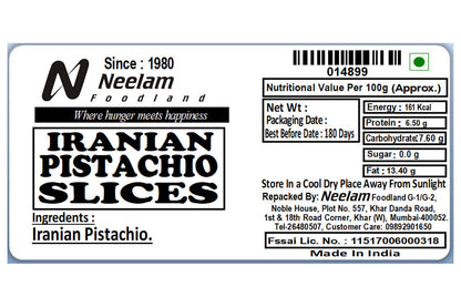Iranian Pistachio Slices 100 Gm