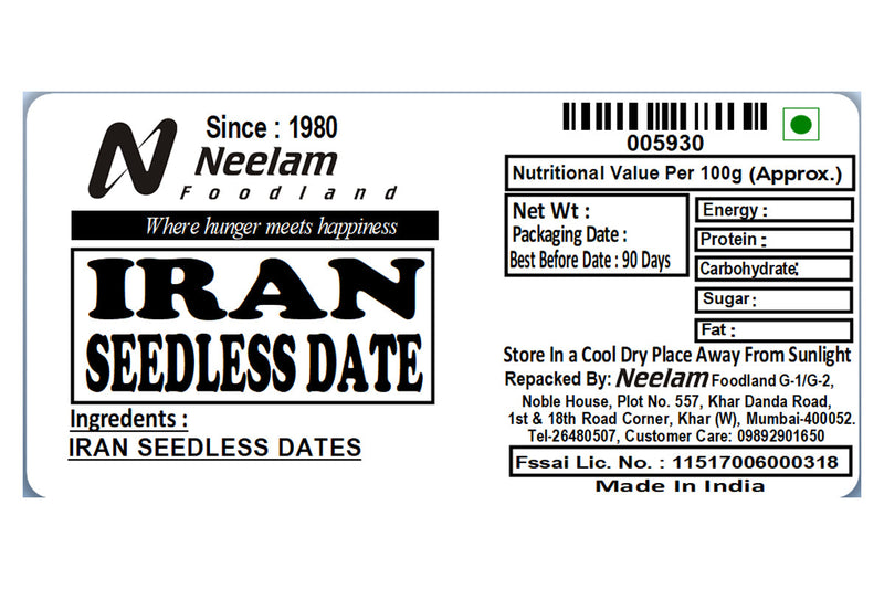 iran seedless dates tray 400