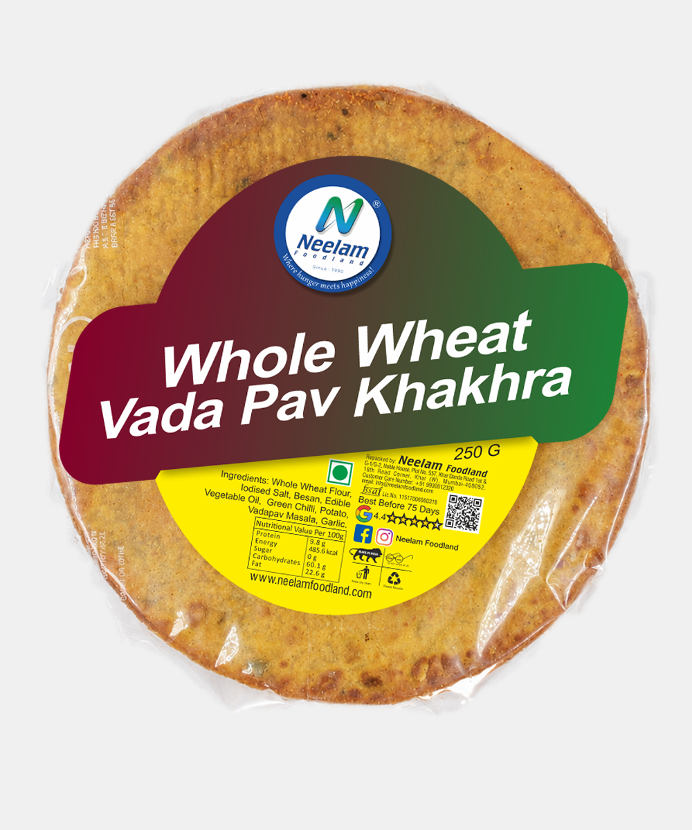 Whole Wheat Vada Pav Khakhra 250 Gm