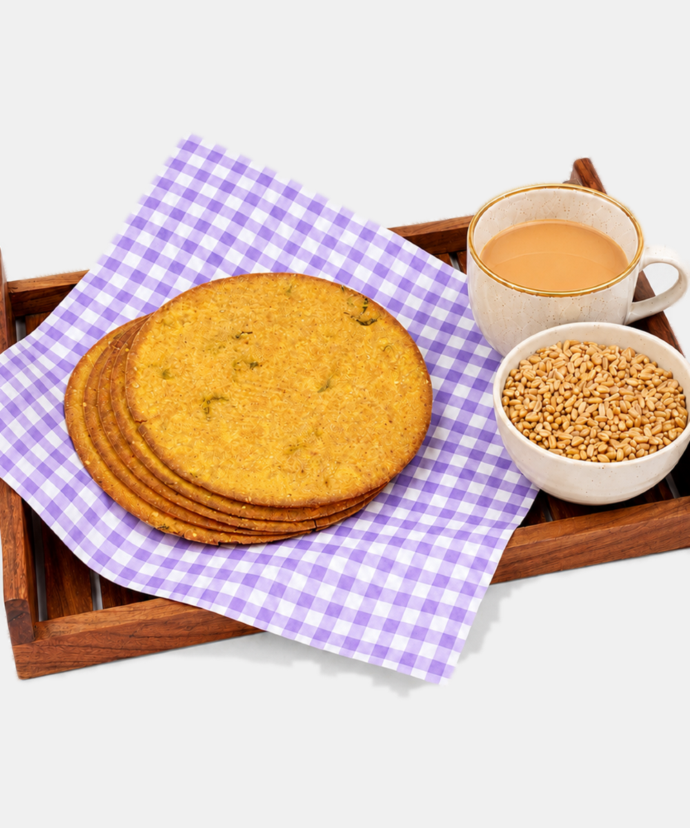 Extra Thin Whole Wheat Methi Khakhra 250 Gm