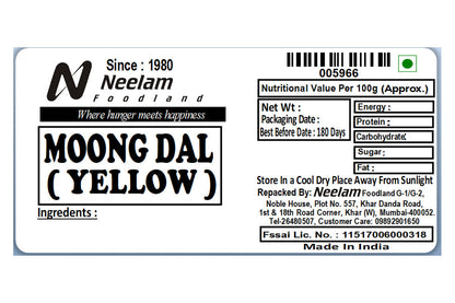 Yellow Moong Spilit/Moong Dal Yellow 500 Gm
