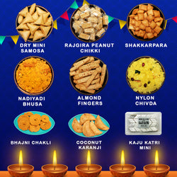 DIWALI SWEETS AND SNACKS FOOD GIFT HAMPER 1800 GM