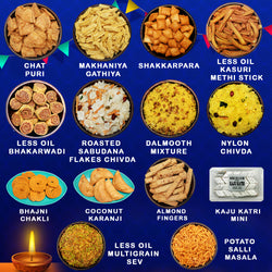 DIWALI SWEETS AND SNACKS FOOD GIFT HAMPER 2750 GM