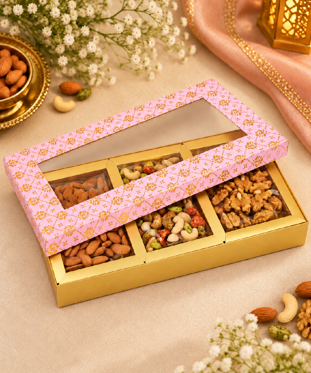 3 P Khokha Dry Fruit Box 400 Gm