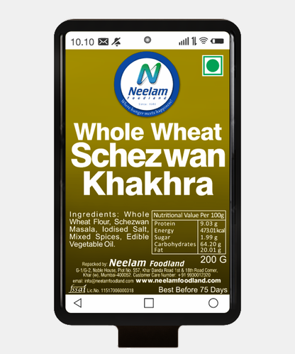 Whole Wheat Schezwan Khakhra Mobile 200 Gm