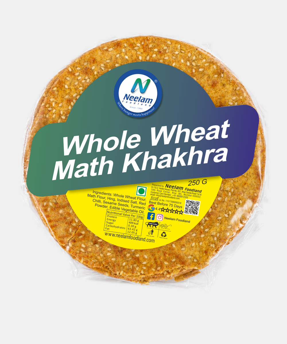 Whole Wheat Math Khakhra 250 Gm