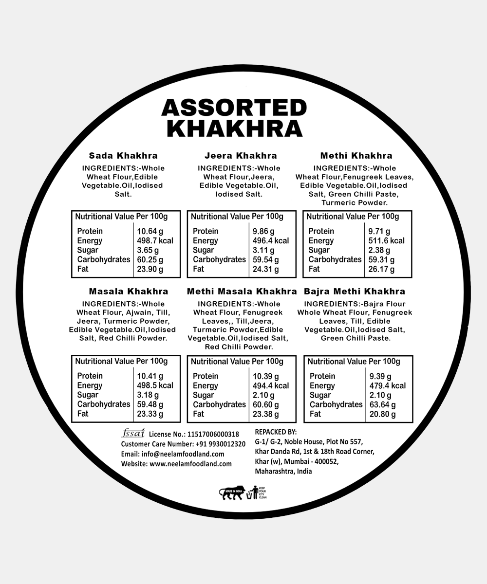 Assorted Khakhra 400 Gm