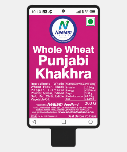 Whole Wheat Punjabi Khakhra 200 Gm