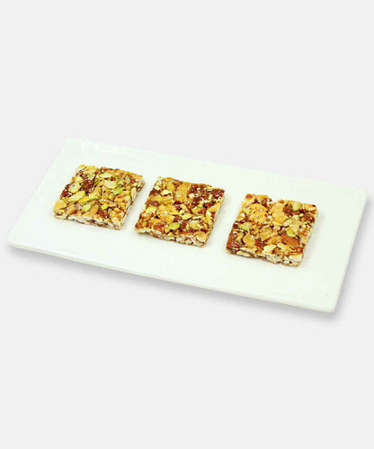 Stevia Kaju Badam Pista Chikki Sweets 500 Gm
