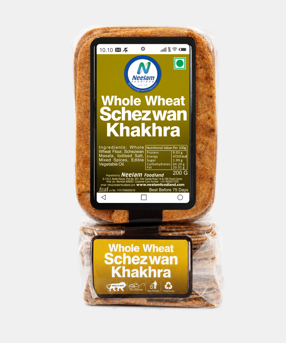 Whole Wheat Schezwan Khakhra Mobile 200 Gm