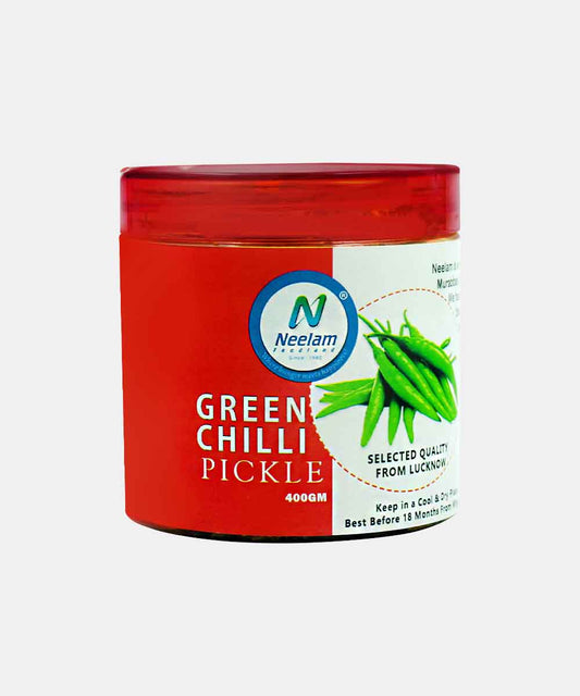 Lucknow Green Chilli Pickle 400 Gm