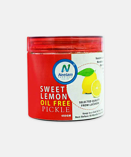 Oil Free Lucknow Sweet Lemon Pickle 450 Gm