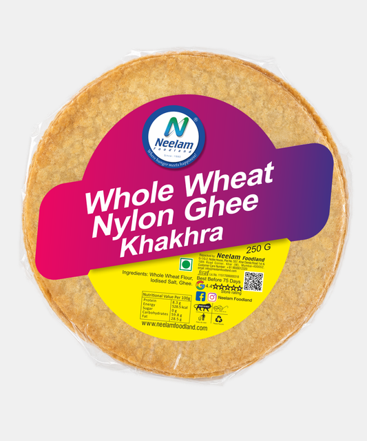 Whole Wheat Nylon Ghee Khakhra 250 Gm