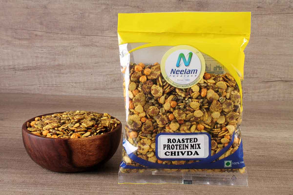 ROASTED PROTEIN MIX CHIVDA, PERFECT SNACK FOOD MIXTURE TO MUNCH ANYTIME