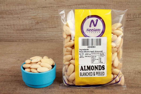 ALMONDS BLANCHED & PEELED 200 GM