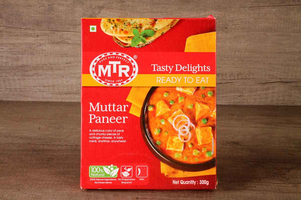 MTR READY TO EAT MUTTER PANEER 300 GM
